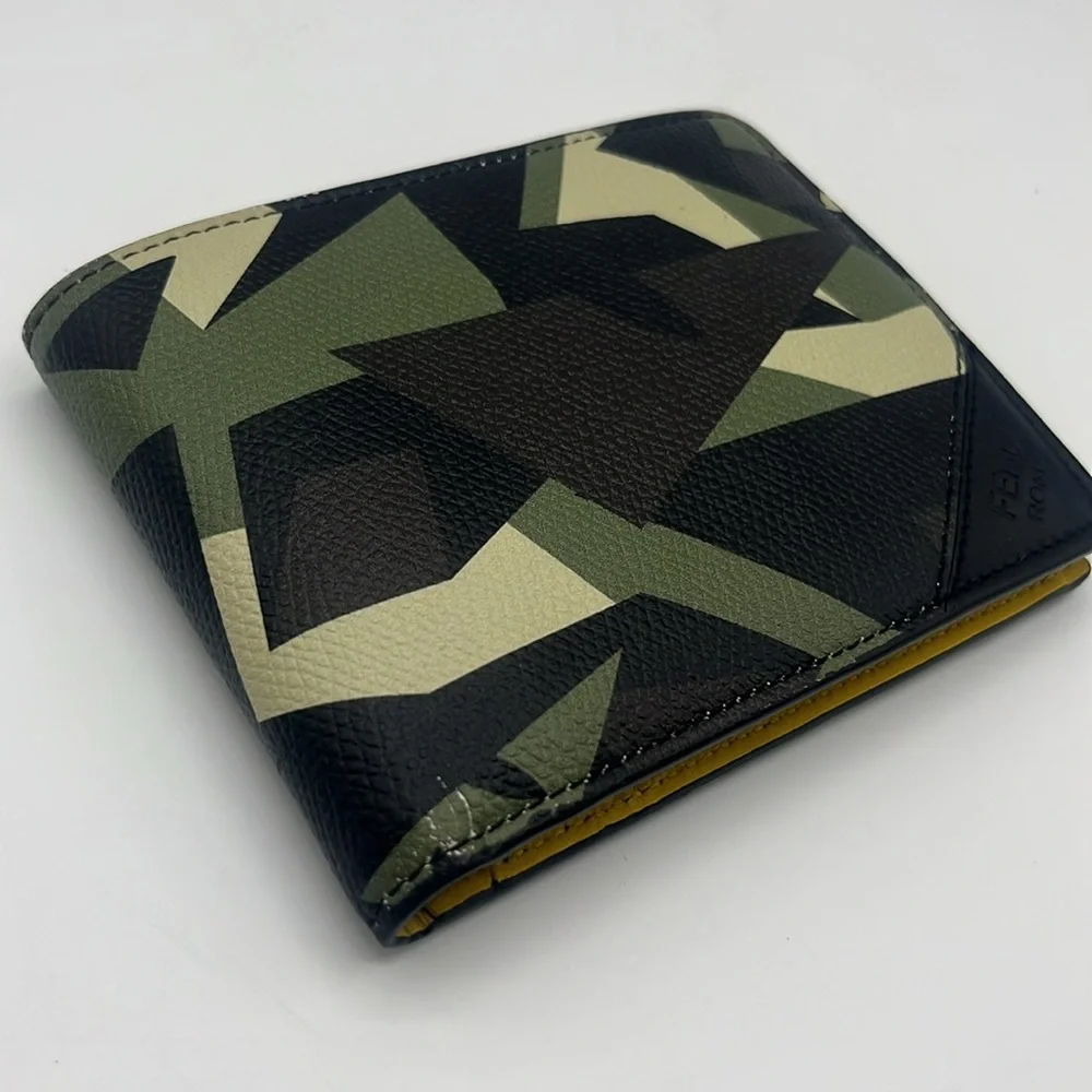 Fendi Geometric Camouflage Wallet